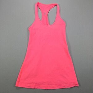 Lululemon Athletica Pink Racerback Tank Top Athletic Workout Fitness Women's